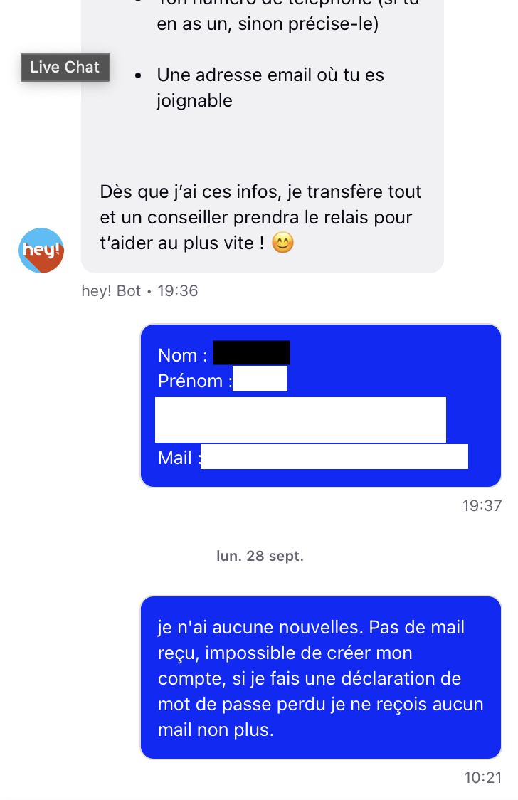 Silence radio du support humain